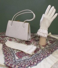 Cream leather bag for sale  NORWICH