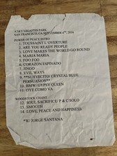 Santana AT&T Gigantes Park SF, CA 4 de setembro de 2016 lista de conjuntos de shows comprar usado  Enviando para Brazil