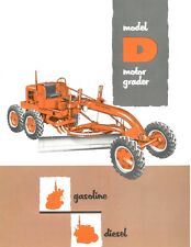 Folheto colorido Allis Chalmers modelo D motoniveladora de baixo custo patrulha rodoviária vendas comprar usado  Enviando para Brazil