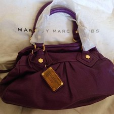 Bolsa de ombro Marc by Marc Jacobs couro roxo clássica Q Baby Groovee 2 vias, usado comprar usado  Enviando para Brazil