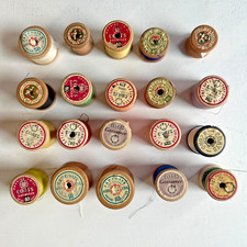 Wooden cotton reels for sale  LONDON