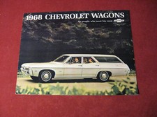 1968 Chevy Station Wagon Folheto de Vendas Catálogo Antigo Original comprar usado  Enviando para Brazil