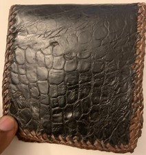 Crocodile leather wallet for sale  LONDON