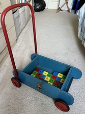 wooden push along trolley for sale  BRISTOL