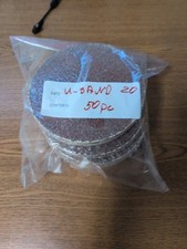 Usado, 20 discos de gancho e laço para lixadeira de piso areia U Grit - Lixa - Caixa de 50. EUA  comprar usado  Enviando para Brazil