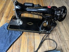 SINGER 15-91 MÁQUINA DE COSTURA RESISTENTE AH695906 motor engrenado testado funcionando comprar usado  Enviando para Brazil