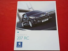 PEUGEOT 207 RC Prospekt Brochure Depliant Folleto + Preisliste Pricelist 2007 comprar usado  Enviando para Brazil