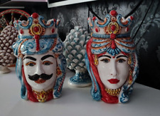 Ceramica caltagirone teste usato  Augusta
