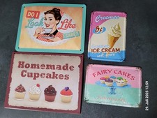 Blechschilder cup cake gebraucht kaufen  Munderkingen