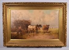 Antique painting pastoral d'occasion  Expédié en Belgium