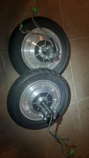 Usado, Rodas de scooter Hover 24VDC balanceamento elétrico original 10" aro pneumático 6,75"  comprar usado  Enviando para Brazil