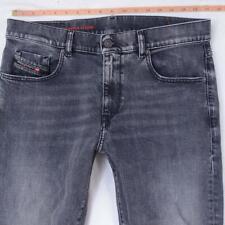 Jeans masculino Diesel 2019 D-STRUKT 09D20 stretch slim reto cinza W33 W32 L32, usado comprar usado  Enviando para Brazil