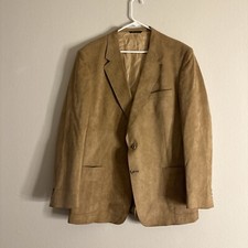 Usado, Jaqueta Blazer Vintage The Academy Award Clothes Halston Camurça Casaco Esportivo Tamanho GG comprar usado  Enviando para Brazil