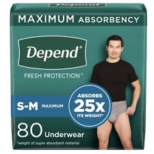 Roupa íntima masculina descartável Depend Fresh Protection incontinência adulta, tamanho P-M comprar usado  Enviando para Brazil