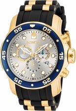 Invicta Pro Diver cronógrafo quartzo mostrador prata relógio masculino 17880 comprar usado  Enviando para Brazil