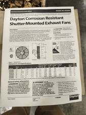 Ventilador de exaustão Dayton, 12 pol, 115 V, 1,9 amp 5C530A. Descanso de corrosão 1/8 HP. comprar usado  Enviando para Brazil