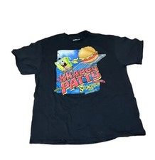 Camiseta Krabby Patty Nickelodeon Bob Esponja Calça Quadrada Tamanho XL Preta, usado comprar usado  Enviando para Brazil