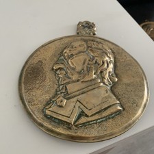 Brass round plaque for sale  BROUGH