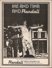 Ike & Tina Turner 1976 Randall amplificador anúncio vintage b/w amplificador de guitarra anúncio, usado comprar usado Ike & Tina Turner 1976 Randall amplificador anúncio vintage b/w amplificador de guitarra anúncio, usado comprar usado  Enviando para Brazil