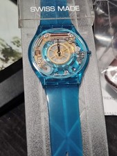 Usado, Swatch Watch Skin 'BLUE JELLY' Na Caixa NUNCA USADO Protetor Facial ON  comprar usado  Enviando para Brazil