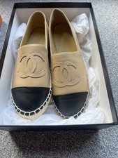 Chanel espadrilles cream for sale  STOKE-ON-TRENT