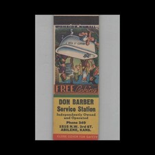 Matchbook cover barber for sale  Raymond