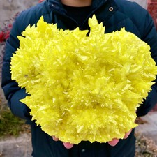 11LB Raro Natural Amarillo Azufre Cristal Cuarzo Cristal Mineral Espécimen segunda mano  Embacar hacia Mexico
