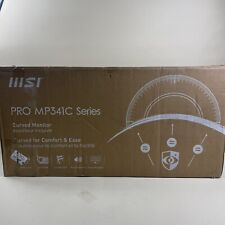 Alto-falante embutido MSI PRO MP341CQW 34" UWQHD monitor curvo empresarial 100Hz/4ms comprar usado  Enviando para Brazil