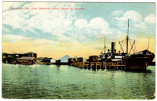 Usado, Cartão postal antigo Baía de Guantánamo, Cuba, Boqueron’s Wharf, Muelle de Boqueron, 1915 comprar usado  Enviando para Brazil