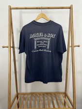 Camiseta de trabalho vintage Daniel & Sons gradiente sol desbotado usada bolso tamanho G, usado comprar usado  Enviando para Brazil