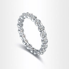 Anel de noivado folheado a ouro branco para casamento, aniversário e zircônia comprar usado  Enviando para Brazil