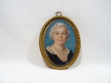 Usado, ELSIE DODGE PATTEE PEINTURE MINIATURE PORTRAIT  FEMME MINIATURE PAINTING USA comprar usado  Enviando para Brazil