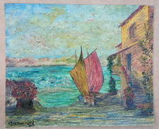 Grande peinture huile d'occasion  Bollwiller