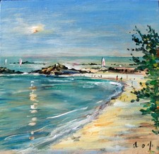 Bretagne. trébeurden. plage d'occasion  Plonéour-Lanvern
