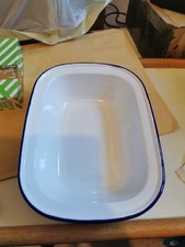 Vintage oval enamel for sale  TIVERTON