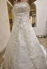 Brautkleid weiß größe gebraucht kaufen  Gelsenkirchen