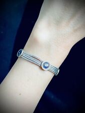 Handmade Turkish 925 Sterling Silver Bracelet with Greek Eye comprar usado  Enviando para Brazil