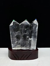 Obelisco de quartzo natural transparente superior 3,69 lb cristal torre de energia ponto decoração Reiki comprar usado  Enviando para Brazil