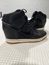 Tênis Nike Dunk Sky High Feminino 9 Preto Logotipo Cadarço Cunha Escondida comprar usado  Enviando para Brazil
