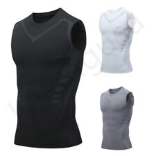 Colete esportivo masculino basquete regata apertada compressão sem mangas camiseta top singlete comprar usado  Enviando para Brazil