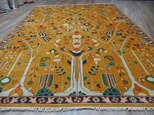 Turkish oushak rug.lion for sale  Kensington
