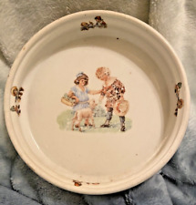 PLATO BEBÉ PORCELANA ALEMANIA VINTAGE CON NIÑA NIÑO, usado segunda mano  Embacar hacia Argentina