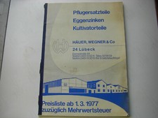 Häuer wegner preisliste gebraucht kaufen  Wathlingen