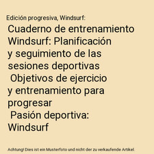 Cuaderno entrenamiento windsur gebraucht kaufen  Trebbin