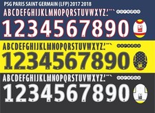Conjunto de nome e número para futebol americano Paris Saint-Germain League 1 2017/2018 comprar usado  Enviando para Brazil