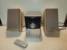 Usado, Sistema de componentes Sony CMT-EH10 MP3 micro hifi prata funcionando com controle remoto como está comprar usado  Enviando para Brazil