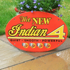 Enamel sign indian for sale  ANDOVER