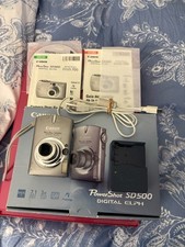 Usado, Câmera Digital MP-Cartão SD e Acessórios Canon ELPH SD500-7.1 Testado na Caixa  comprar usado  Enviando para Brazil