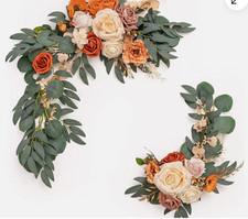 Letrero/fondo de flor artificial para decoración de boda segunda mano  Embacar hacia Mexico