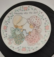  Precious Moments "Friendship Hits The Spot" Mini-Prato Decorativo Pequeno-Vintage 1992 comprar usado  Enviando para Brazil